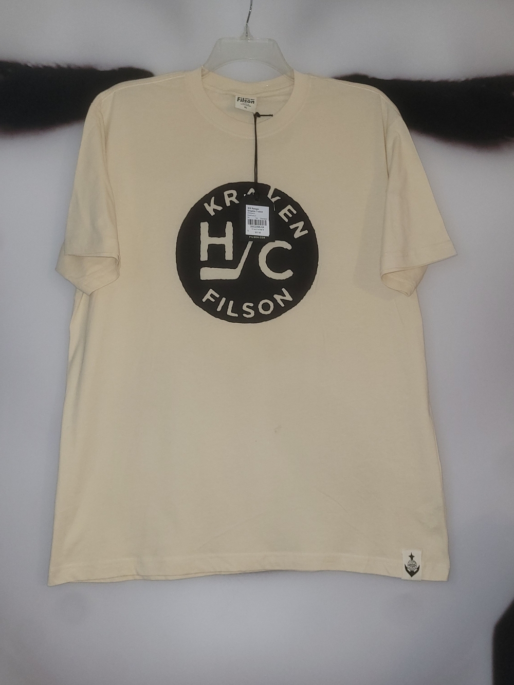 Filson Cream Short-Sleeve Kraken Logo Tee